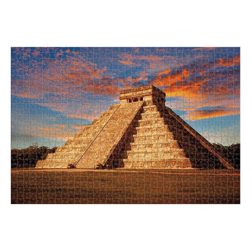 Quebra-cabeça - 1000 Peças - Chichén Itzá - Estrela