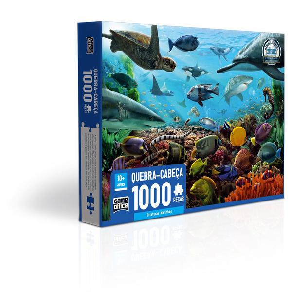 Quebra-Cabeça -1000 Peças - Criaturas Marinhas - Game Office - Toyster