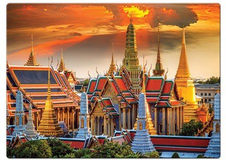 Quebra-Cabeça 1000 Peças Grande Palácio de Bangkok - Toyster