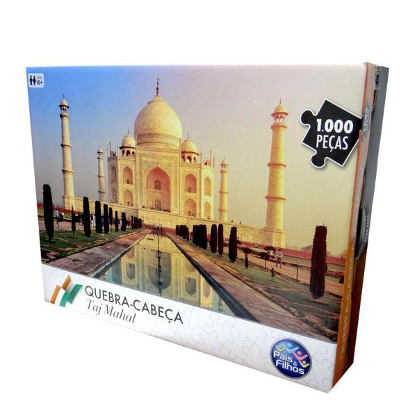 Quebra Cabeça - 1000 Peças - Taj Mahal - Pais e Filhos