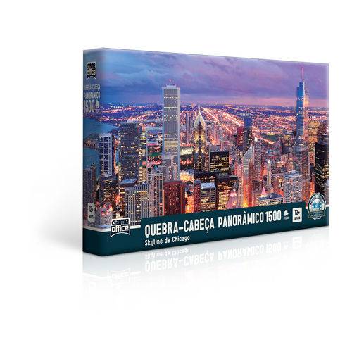 Tudo sobre 'Quebra-cabeça 1500 Peças Panorâmico - Skyline de Chicago'