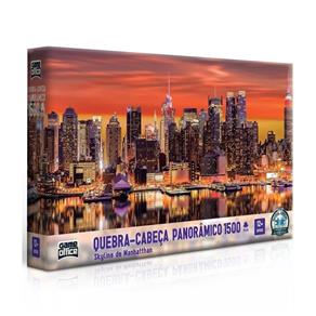 Quebra-Cabeça 1500 Peças Panorâmico - Skyline de Manhattan - Toyster