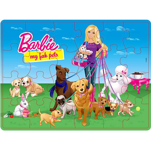 Quebra-Cabeça 24 Peças - Barbie Bichinhos BCB449 ¿ Mattel