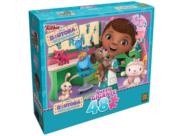 Quebra-Cabeça 48 Peças Disney - Puzzle Gigante Doutora Brinquedos Grow