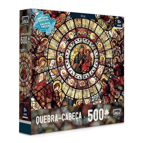 Quebra-cabeça 500 Peças - Arte Sacra - Vitral - Toyster