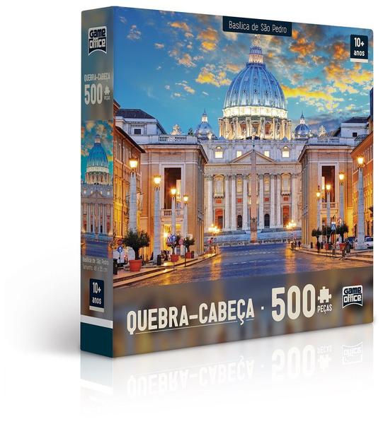 Quebra-Cabeça 500 Peças - Basílica de São Pedro - Itália - Toyster