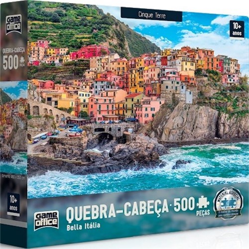 Quebra-Cabeça 500 Peças - Bella Italia - Cinque Terre - TOYSTER