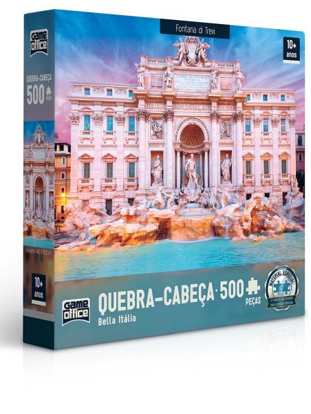 Quebra-cabeça 500 Peças Bella Itália Fontana Di Trevi - Toyster