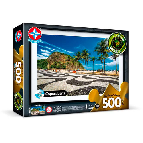Quebra-cabeça 500 Peças - Copacabana - Estrela