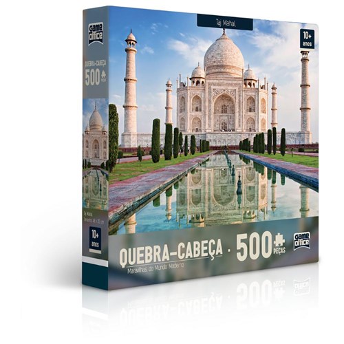 Quebra-Cabeça 500 Peças - Maravilhas Do Mundo Moderno - Taj Mahal