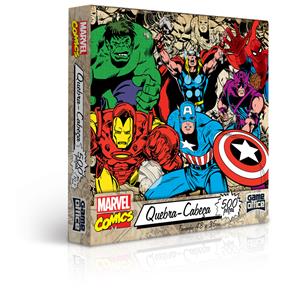 Quebra-Cabeça 500 Peças - Marvel Comics