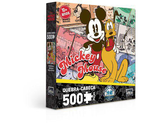 Quebra-cabeça - 500 Peças Mickey Mouse- Toyster
