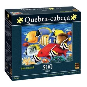 Quebra-Cabeça 500 Peças - Peixes