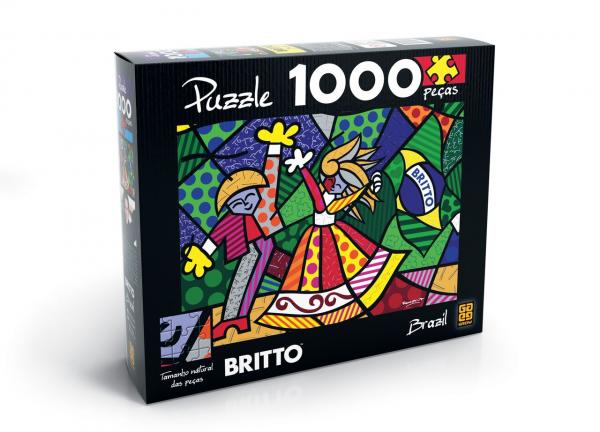 Quebra-Cabeça 500 Peças Romero Britto a New Day Puzzle - Grow