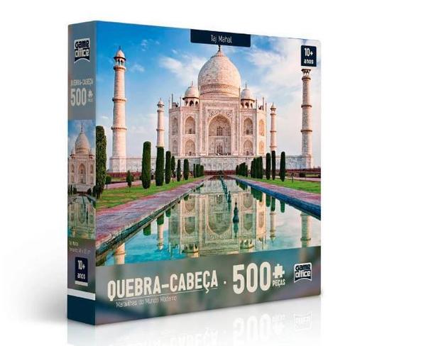 Quebra Cabeça 500 Peças Taj Mahal Maravilhas do Mundo Moderno Toyster