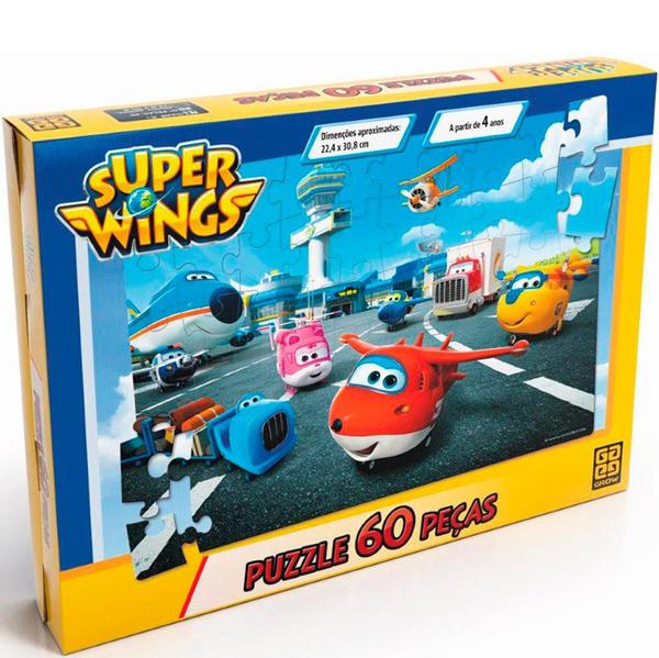 Quebra-Cabeça - 60 Peças Super Wings - Grow