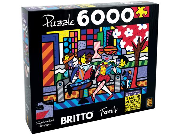 Quebra-cabeça 6000 Peças Puzzle - Romero Britto - Family Grow