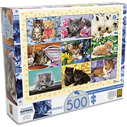 Quebra-Cabeça Adoráveis Gatinhos - 500 Peças