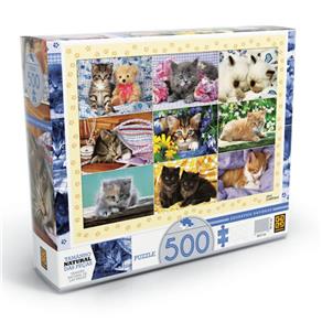 Quebra-cabeça Adoráveis Gatinhos - 500 Peças