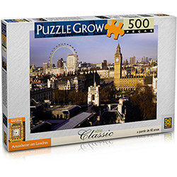 Tudo sobre 'Quebra-Cabeça Amanhecer em Londres Puzzle - 500 Peças - Grow'