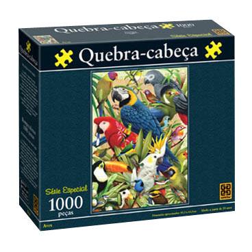 Quebra-Cabeça - Aves - 1000 Peças - Grow