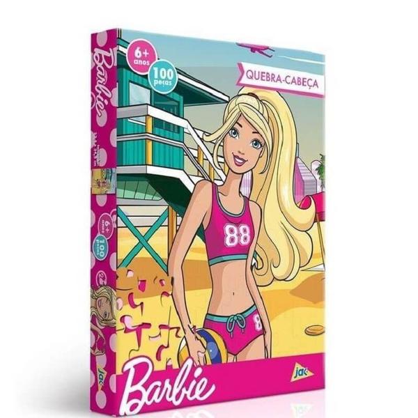 Quebra Cabeça Barbie na Praia 2341 - Jak - Toyster