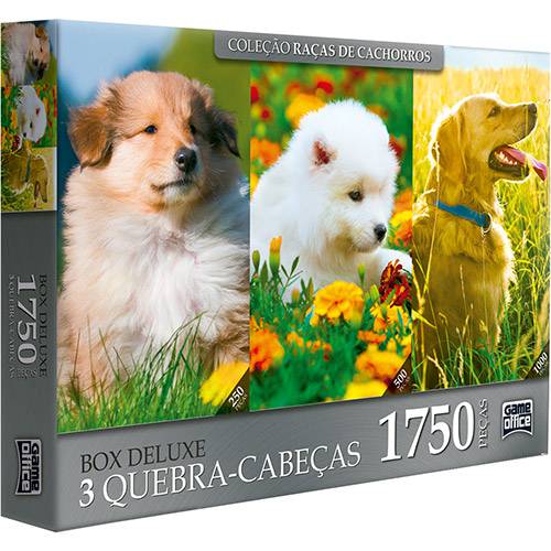 Tudo sobre 'Quebra-Cabeça Box Deluxe 1750 Peças - Filhotes de Cachorros - Game Office'