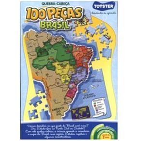 Quebra-Cabeça - Brasil - 100 Peças - Toyster