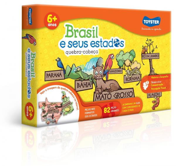 Quebra-cabeça Brasil e Seus Estados - Toyster