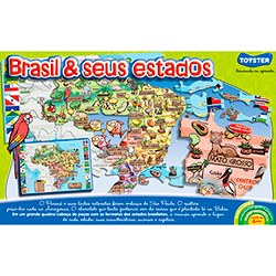 Quebra-Cabeça Brasil e Seus Estados - Toyster