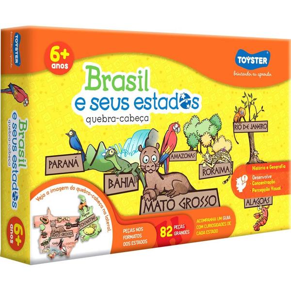 Quebra Cabeça Brasil e Seus Estados - Toyster