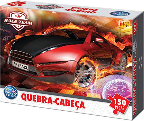Quebra-Cabeça Cartonado Premium Race 150 Peças Pais e Filhos