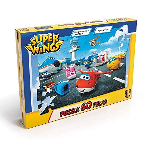 Quebra-Cabeca Cartonado Super Wings 60 Pecas Grow