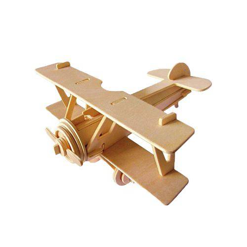 Tudo sobre 'Quebra Cabeça 3D - Transportes - Avião Vintage - 31 Pçs - Wamboo'