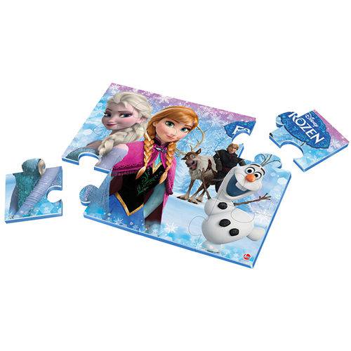 Quebra Cabeça da Frozen Disney com 12 Peças 2287 - Líder