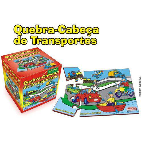 Quebra-cabeça de Transporte- Carimbras- Brinq Educativo