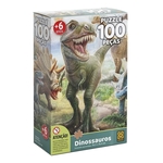 Quebra Cabeça Dinossauros - 100 Peças - Grow