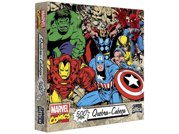Quebra-Cabeça Game Office Marvel Comics 500 Peças - Toyster
