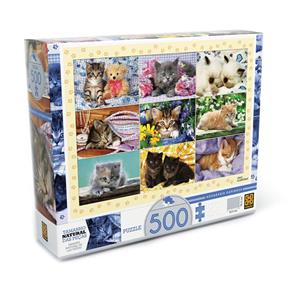 Quebra-Cabeça Gatinhos Adoráveis 500 Peças - Grow