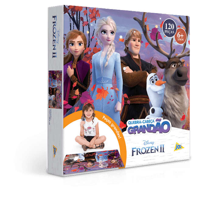 Quebra-Cabeça Grandão 120 Peças - Frozen 2 - Toyster - TOYSTER