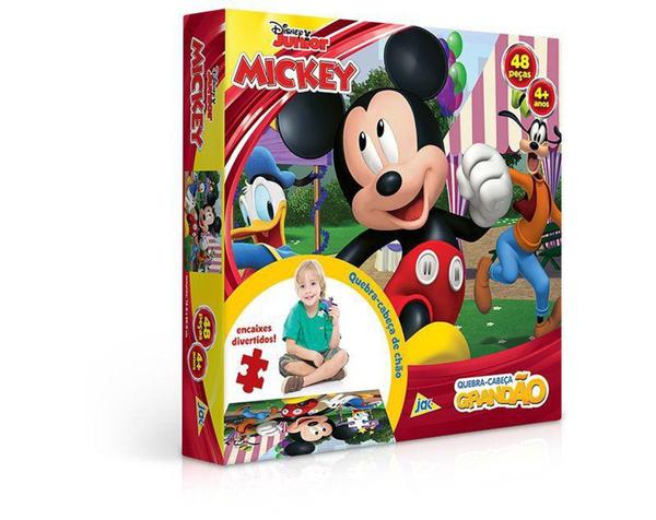 Quebra-Cabeça Grandão 48 Peças - Disney - Mickey - Toyster