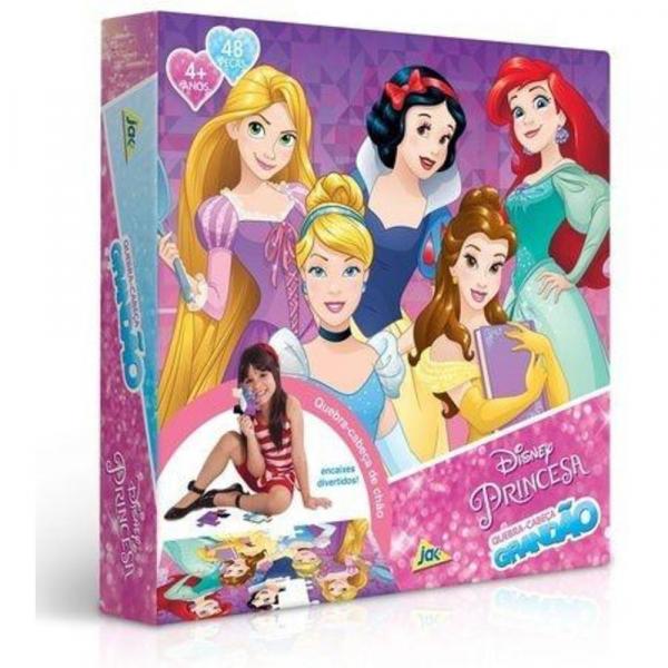 Quebra-cabeça Grandão 48 Peças Grandes - Princesas Disney - Toyster