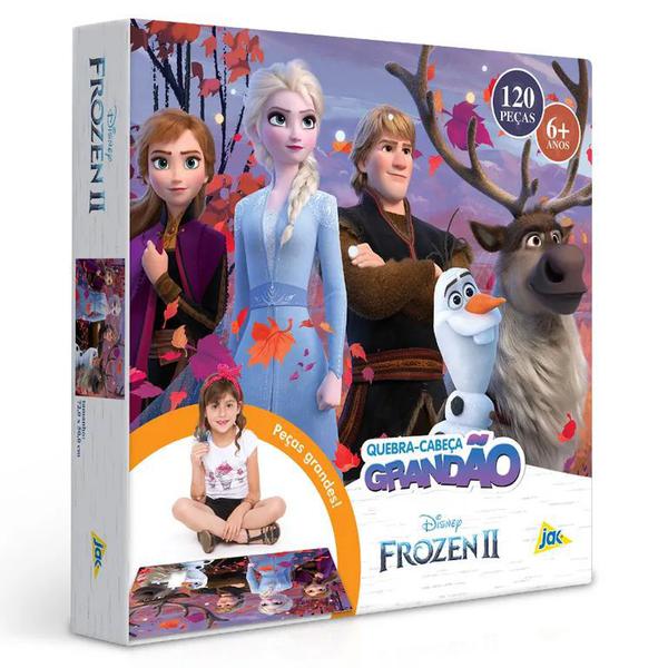 Quebra-Cabeça Grandão Frozen II 100 Peças Toyster
