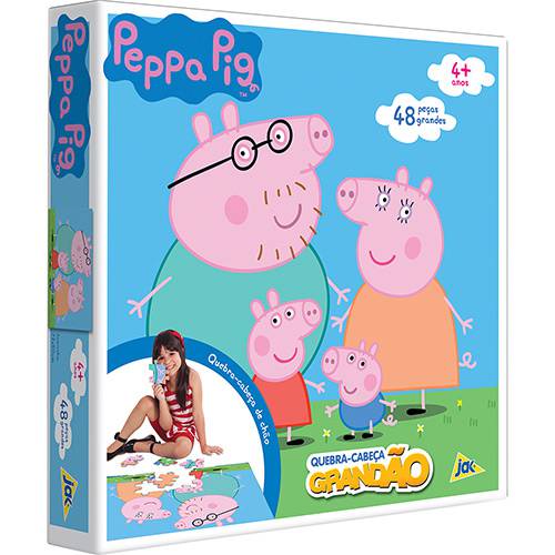 Quebra-Cabeça Grandão Peppa Pig 48 Peças - Jak