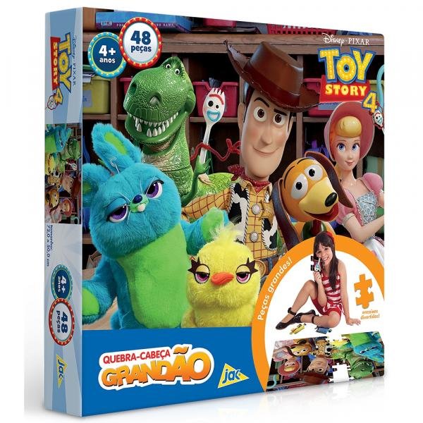 Quebra Cabeça Grandão Toy Story 4 - 48 Peças - Toyster