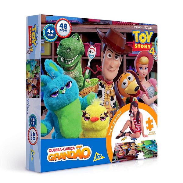 Quebra-Cabeça Grandão Toy Story 4 - 48 Peças - Toyster