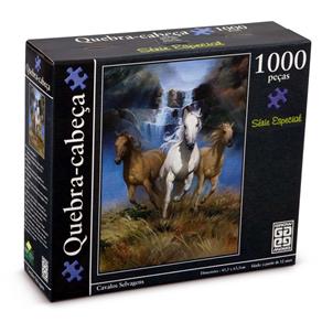 Quebra-Cabeça Grow 01645 Puzzle C/ 1000 Peças Cavalos Selvagens