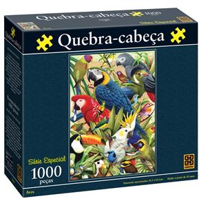 Quebra-Cabeça Grow 02492 Puzzle C/ 1000 Peças Aves