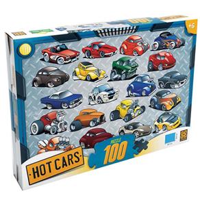 Quebra-Cabeça Grow Hot Cars - 100 Peças