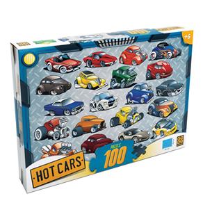 Quebra-Cabeça Hot Cars 100 Peças - Grow